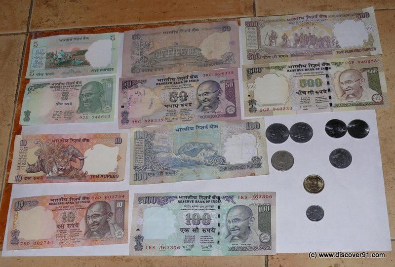 INR - Indian Rupee Currency Notes and Coins - Image
